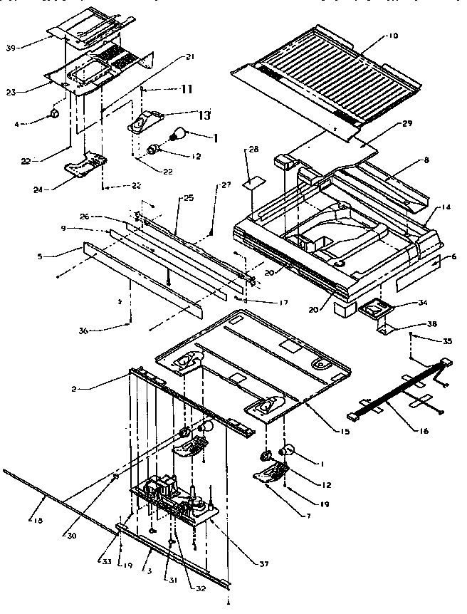 Amana THI18S3W-P1195401W divider block diagram