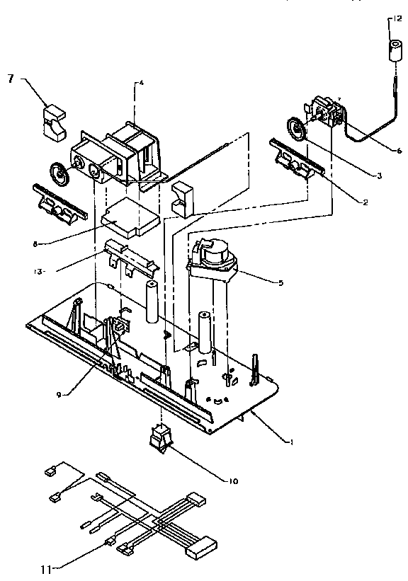 Amana THI18S3W-P1195401W control assembly diagram