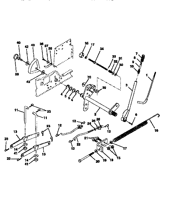 Craftsman 917251481 lift assembly diagram