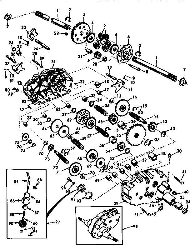 Craftsman 917251481 transaxle diagram