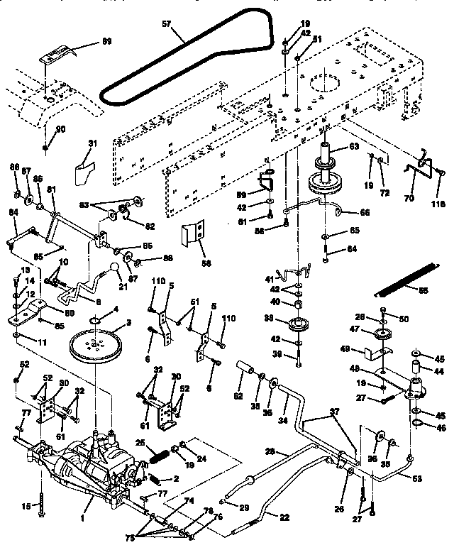 Craftsman 917256543 drive diagram