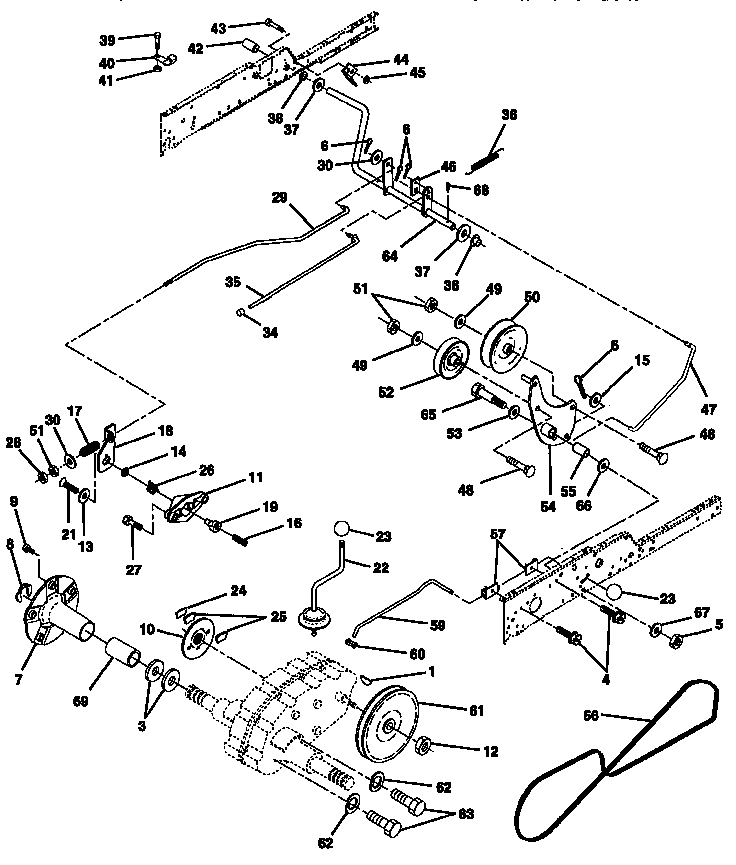 Craftsman 917251551 ground drive diagram