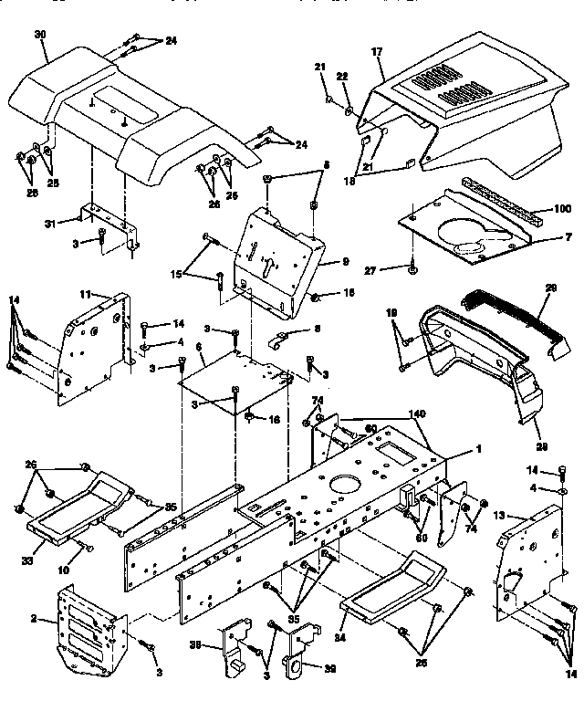 Craftsman 917256491 chassis and enclosures diagram