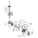 Kenmore 11092597200 gearcase, motor and pump diagram