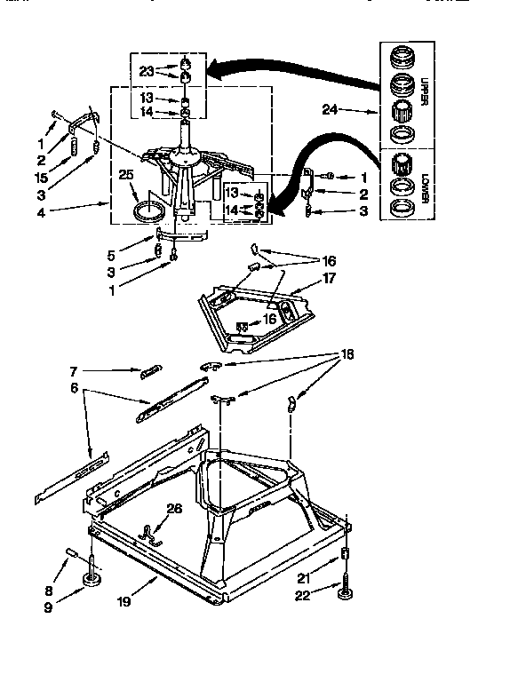 Kenmore 11092587210 machine base diagram