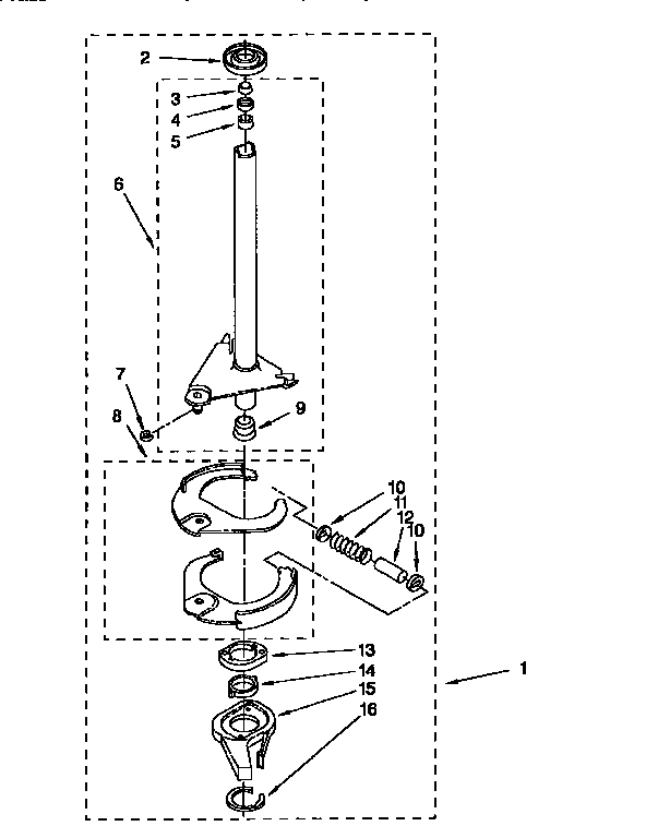 Kenmore 11092587210 brake and drive tube 388952 diagram