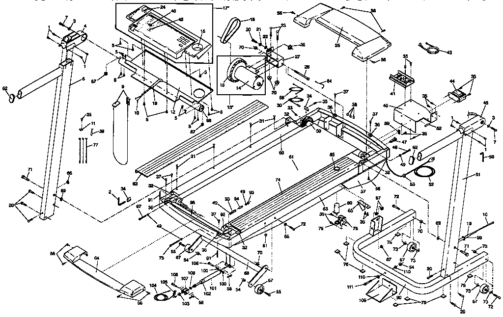 Proform PFTL53060 unit parts diagram