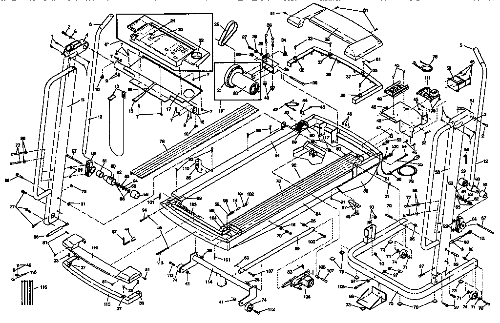 Proform PFTL20560 unit parts diagram