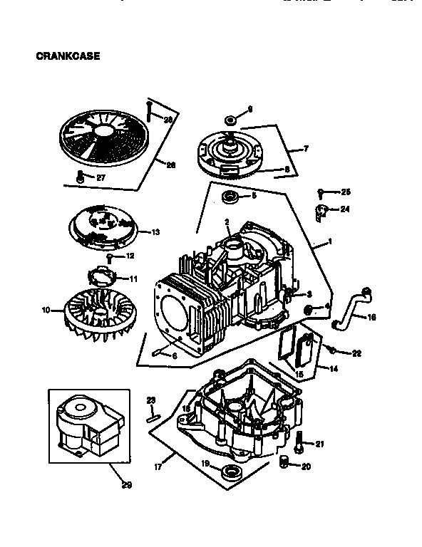 Craftsman 750256060 engine 28q777-0662-a1 (71/500) diagram