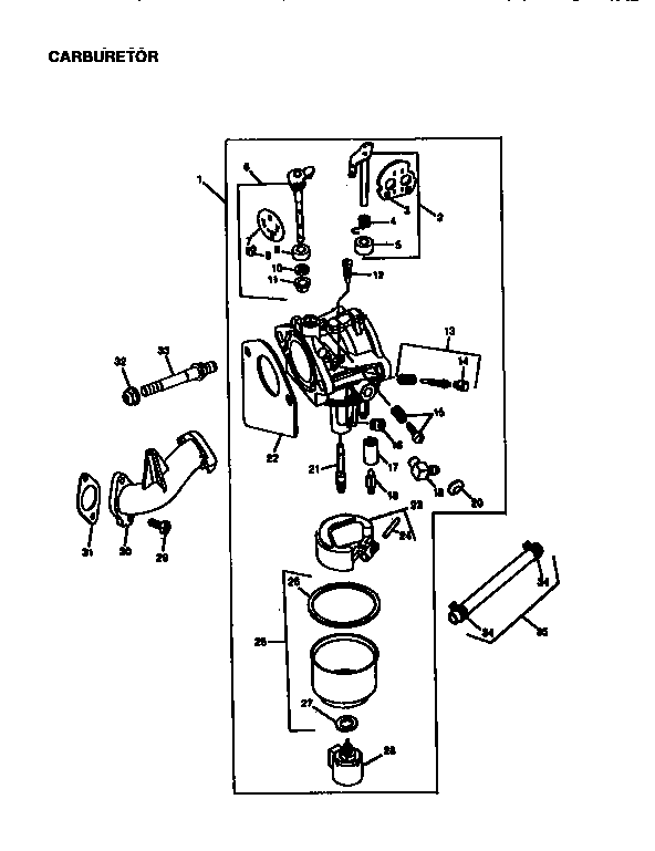 Craftsman 750256060 engine 28n707-0635-a1 (71/500) diagram