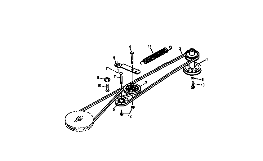 Craftsman 750256040 belt drive and idlers diagram