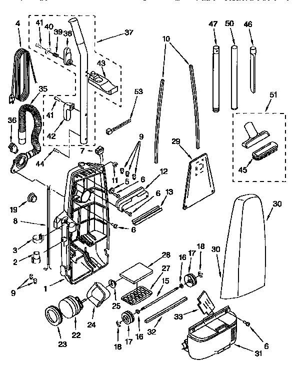Kenmore 11636612690 dust compartment diagram