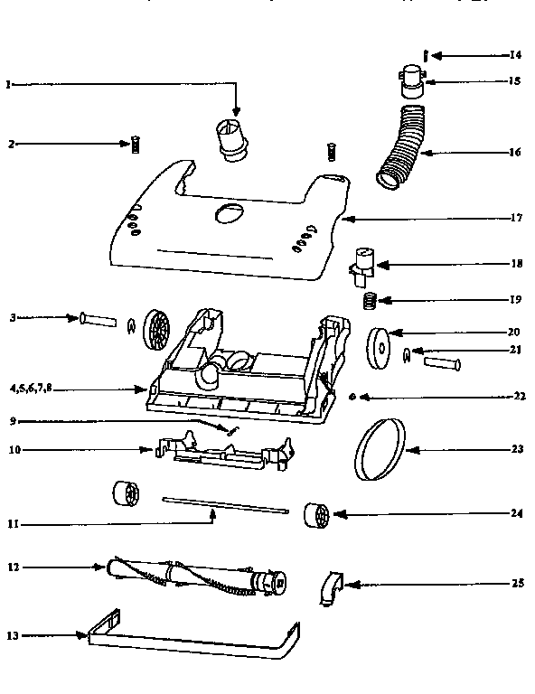 Eureka 4350A agitator diagram