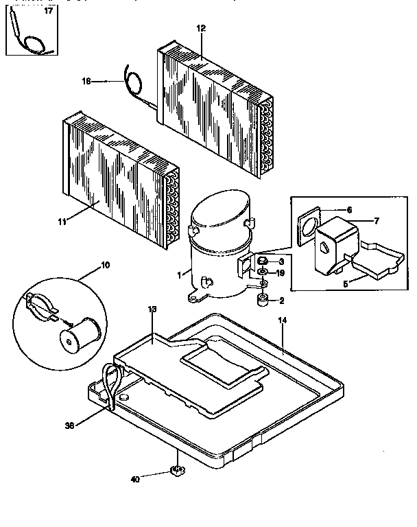 Kenmore 2539762290 compressor diagram