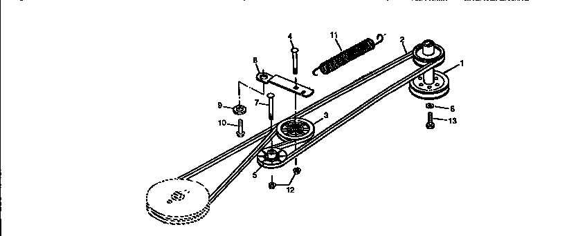 Craftsman 750256060 belt drive and idlers diagram