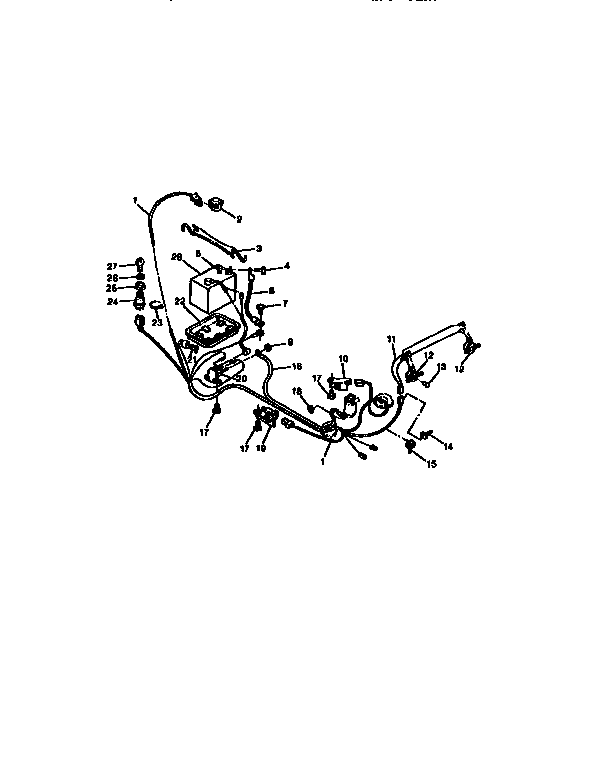 Craftsman 750256060 electrical system components diagram