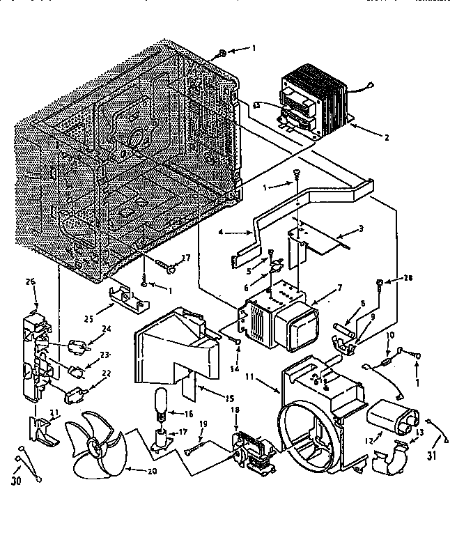 Kenmore 56466290690 switches and microwave parts diagram