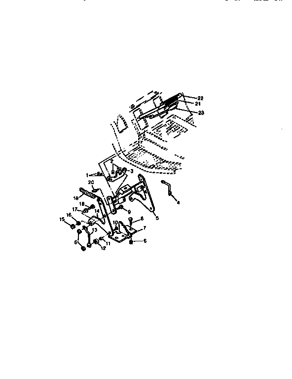 Sabre 1538 mower deck lift diagram