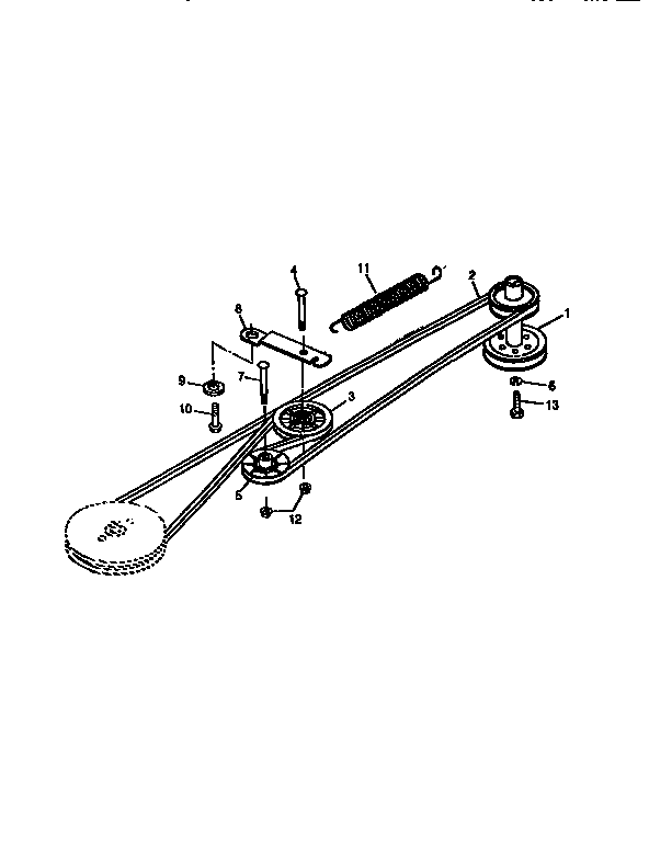Sabre 1538 belt drive and idlers diagram