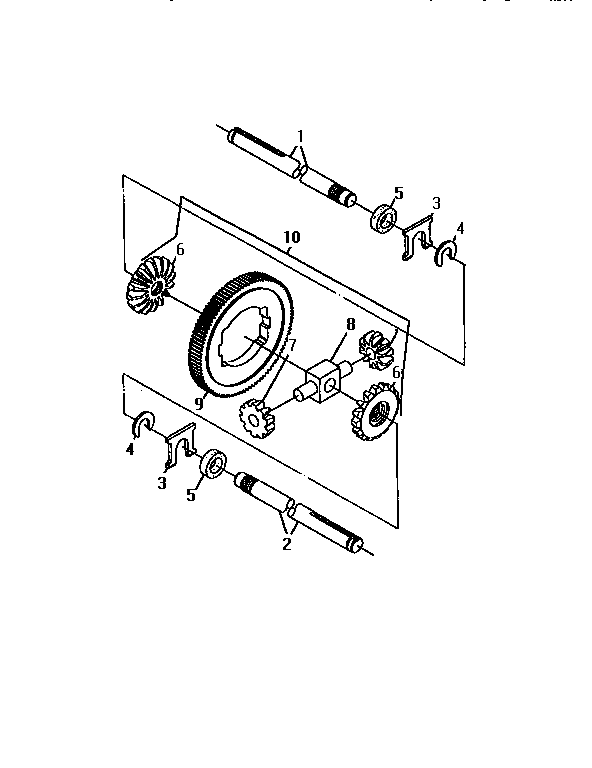 Sabre 1538 differential and rear axle diagram