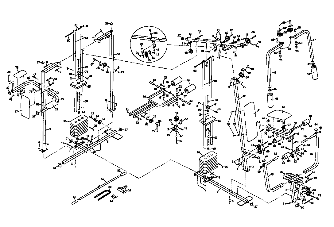 Weider 8530 Home Gym Replacement Parts Reviewmotors.co