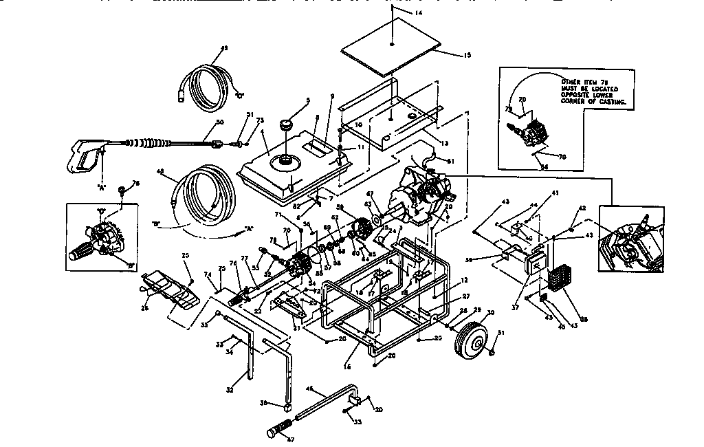 Craftsman 580751781 main frame diagram