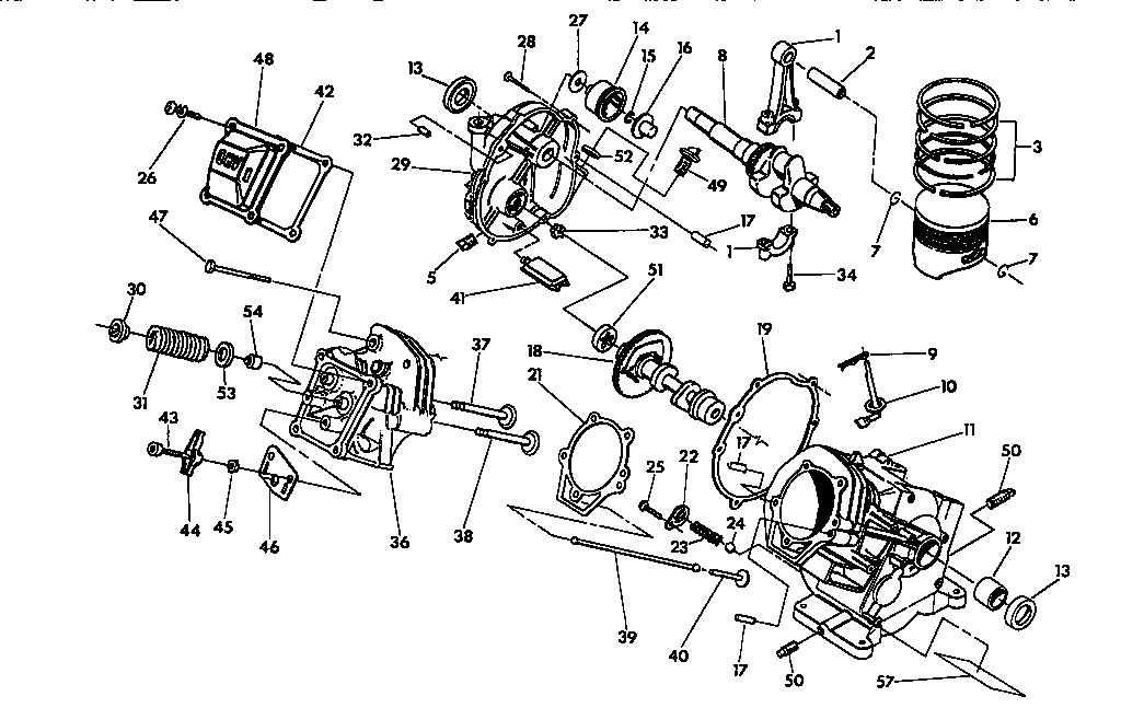 Craftsman 580751781 crankshaft diagram