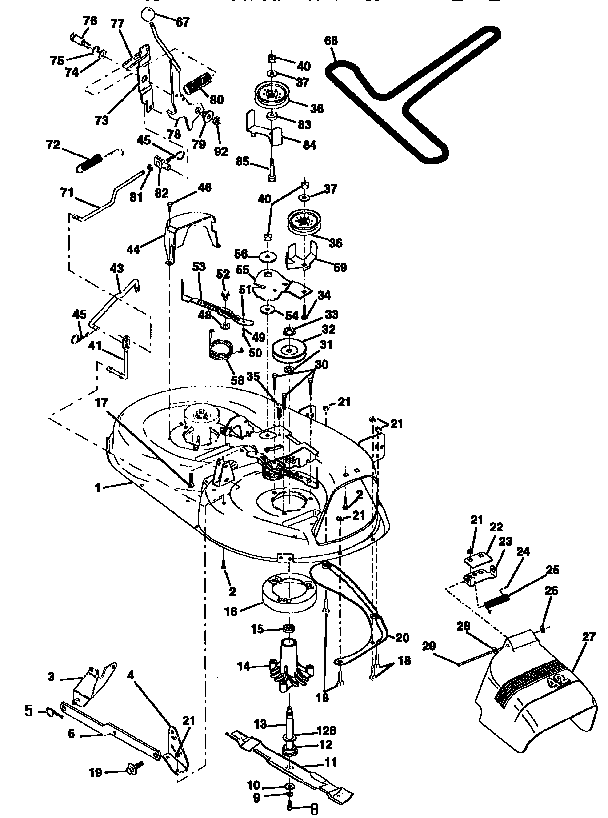 Craftsman 917256511 mower diagram
