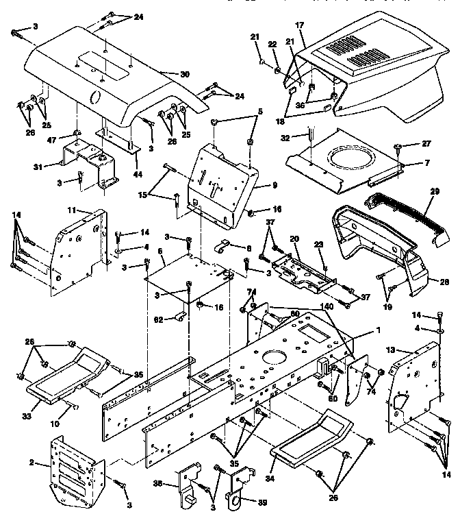 Craftsman 917252562 chassis and enclosures diagram