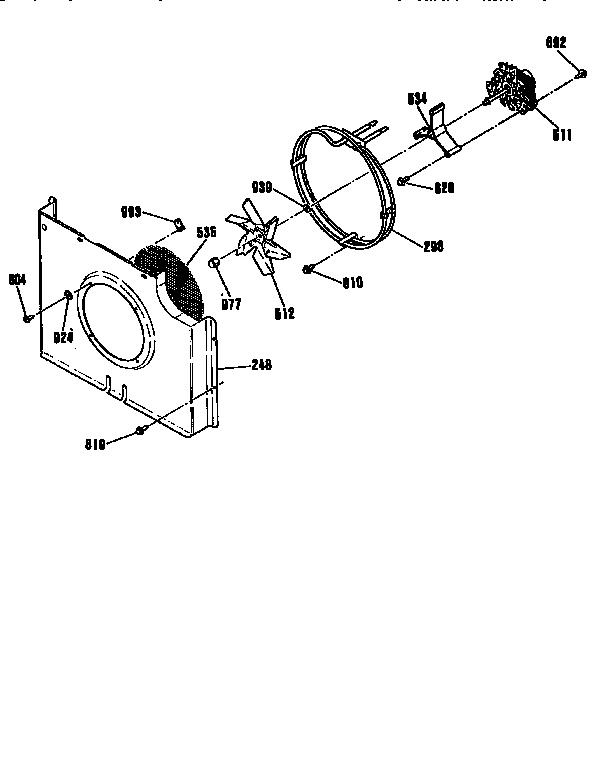 Kenmore 9114803993 fan section diagram
