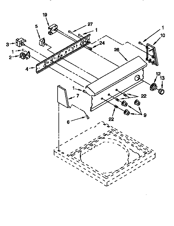 Kenmore 11092580900 control panel diagram