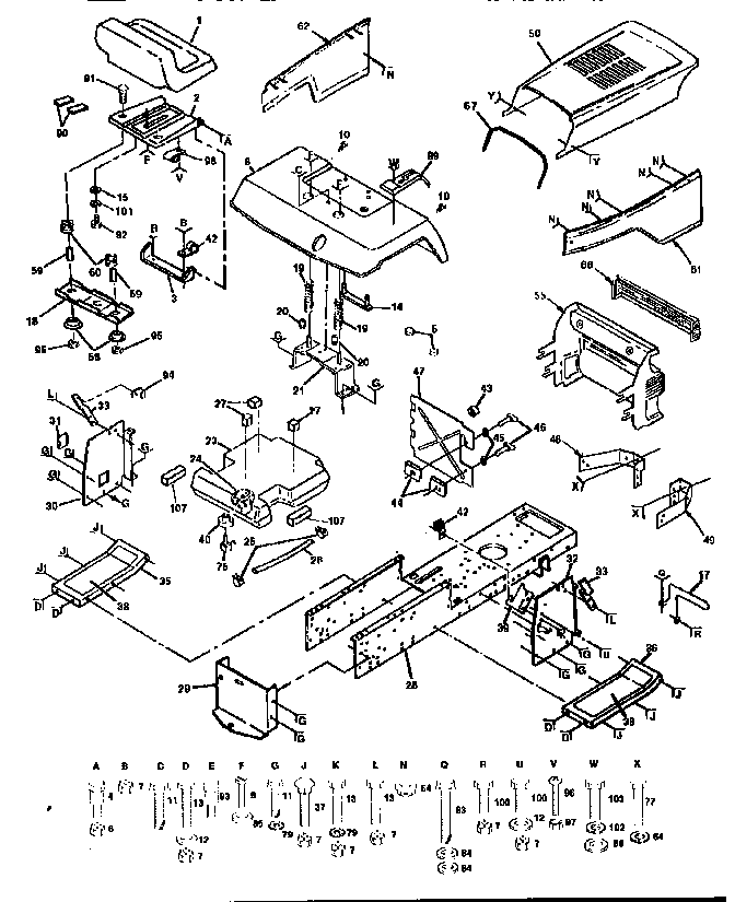 Craftsman 917255891 chassis and enclosures diagram
