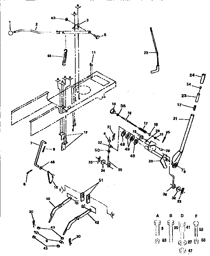 Craftsman 917255891 lift adjustment diagram
