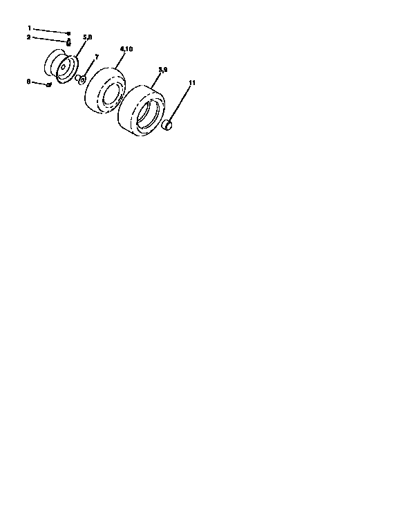 Craftsman 917251492 wheels and tires diagram