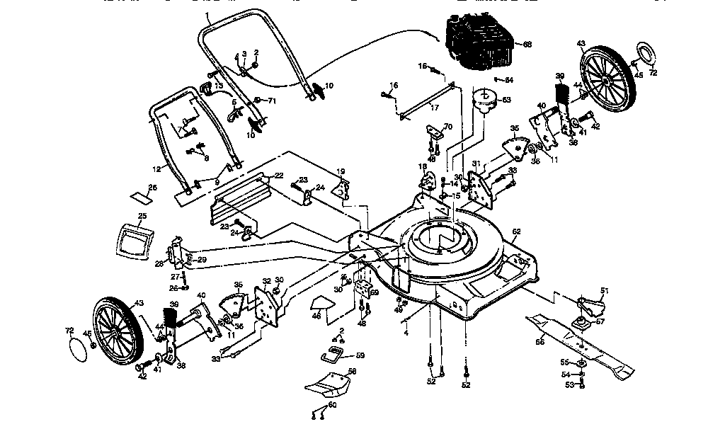 Craftsman 917376810 main frame diagram