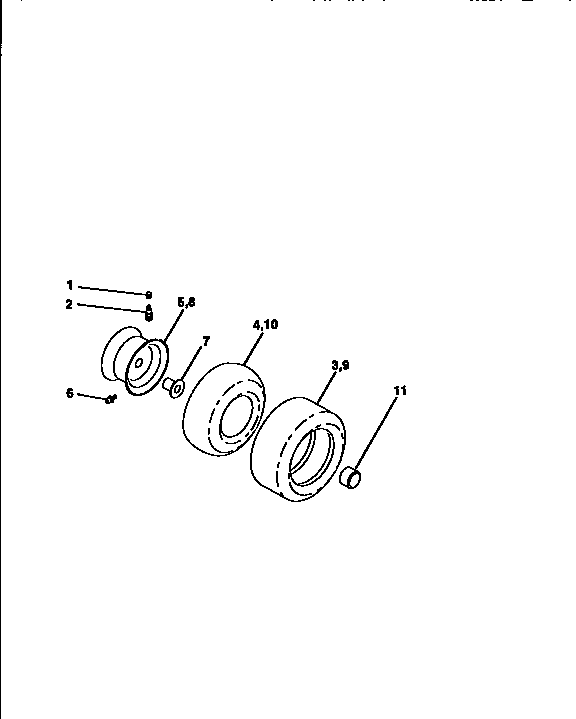 Craftsman 917256451 wheels and tires diagram