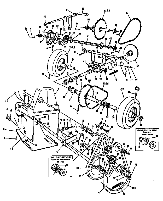 Craftsman 88418 10 hp motor mount assembly diagram