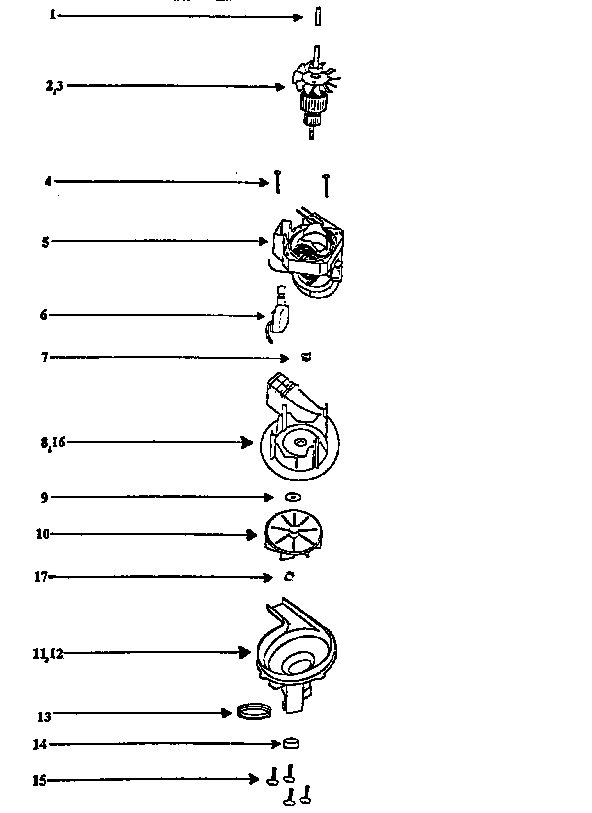 Eureka 9734DTH field assembly diagram