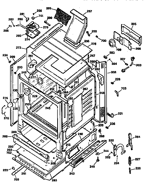 Kenmore 3627345893 body diagram
