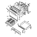 Kenmore 3627345593 door and drawer diagram