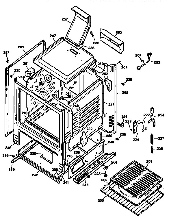 Kenmore 3627275893 body diagram