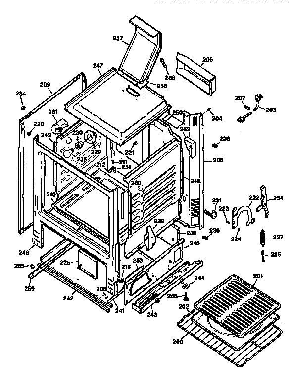 Kenmore 3627516192 body diagram