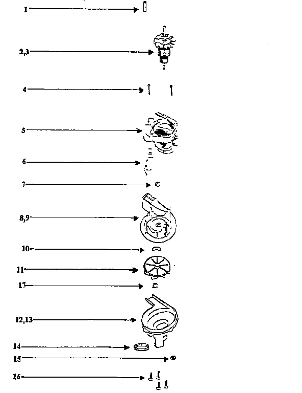 Eureka 9721ATX field assembly diagram