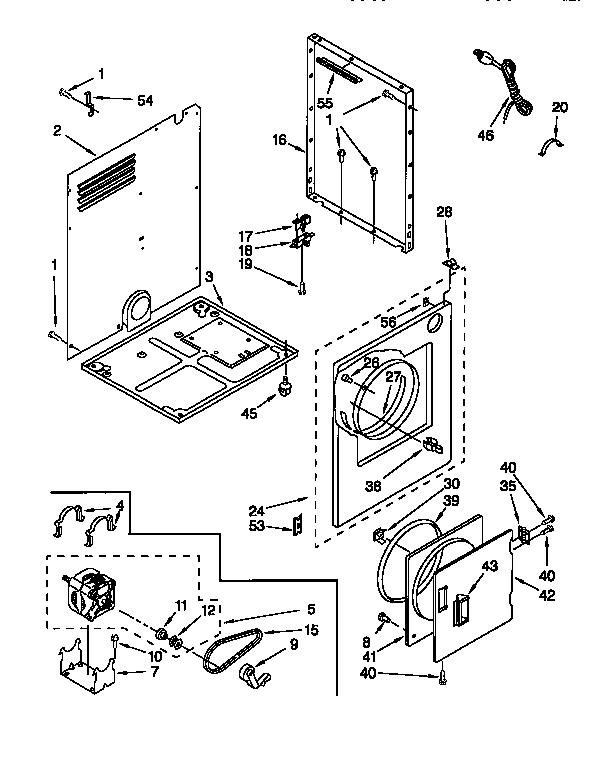 Kenmore 11088570800 cabinet diagram