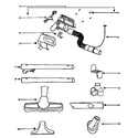 Eureka CV850A attachment parts diagram