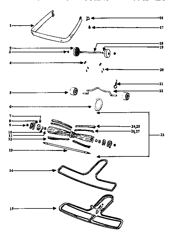 Eureka SC899E distubulator assembly diagram
