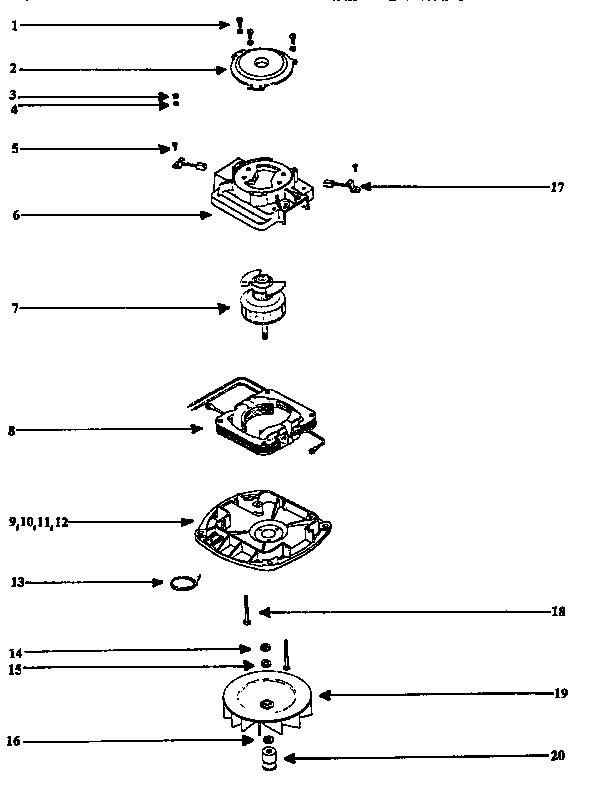 Eureka SC899E motor brush assembly diagram