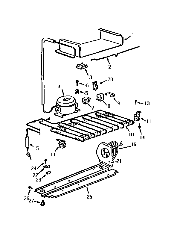 Kenmore 5649936111 unit parts diagram