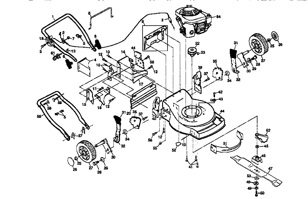 Craftsman 917376370 main frame diagram