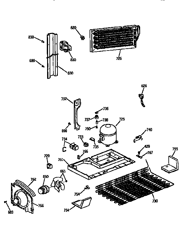 Kenmore 3639762811 unit parts diagram